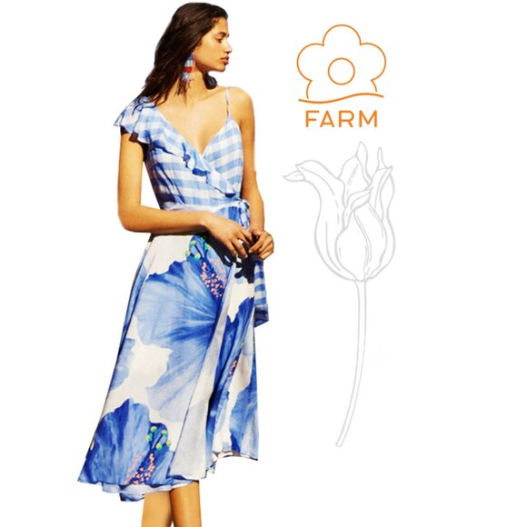 Farm Rio x Anthropologie Seaside Wrap Dress